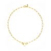 Polished Safety Pin Heart Necklace
