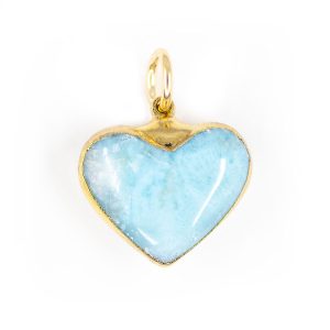 Larimar Heart Charm