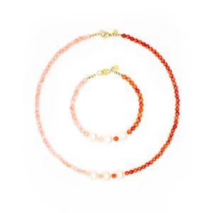 Two Toned Summer Pearl Set