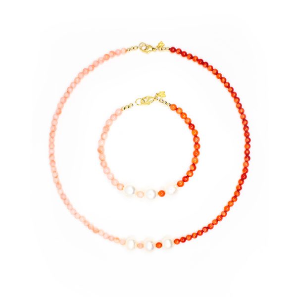 Two Toned Summer Pearl Set - Image 2