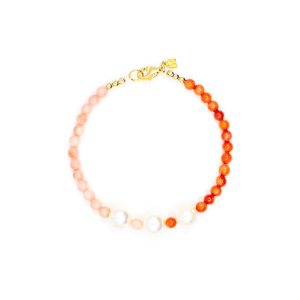 Two Toned Summer Pearl Bracelet