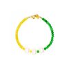 Two Toned Faceted Pearl Bracelet