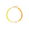 Two Toned Faceted Pearl Bracelet - Image 2