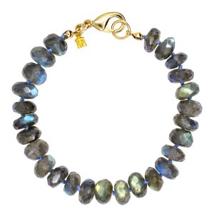 Labradorite Rondelle Bracelet