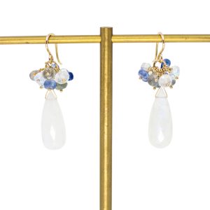 Moonstone Cluster Earrings