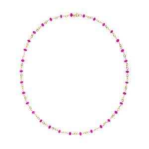 Hot Pink Chalcedony Hand Link Necklace