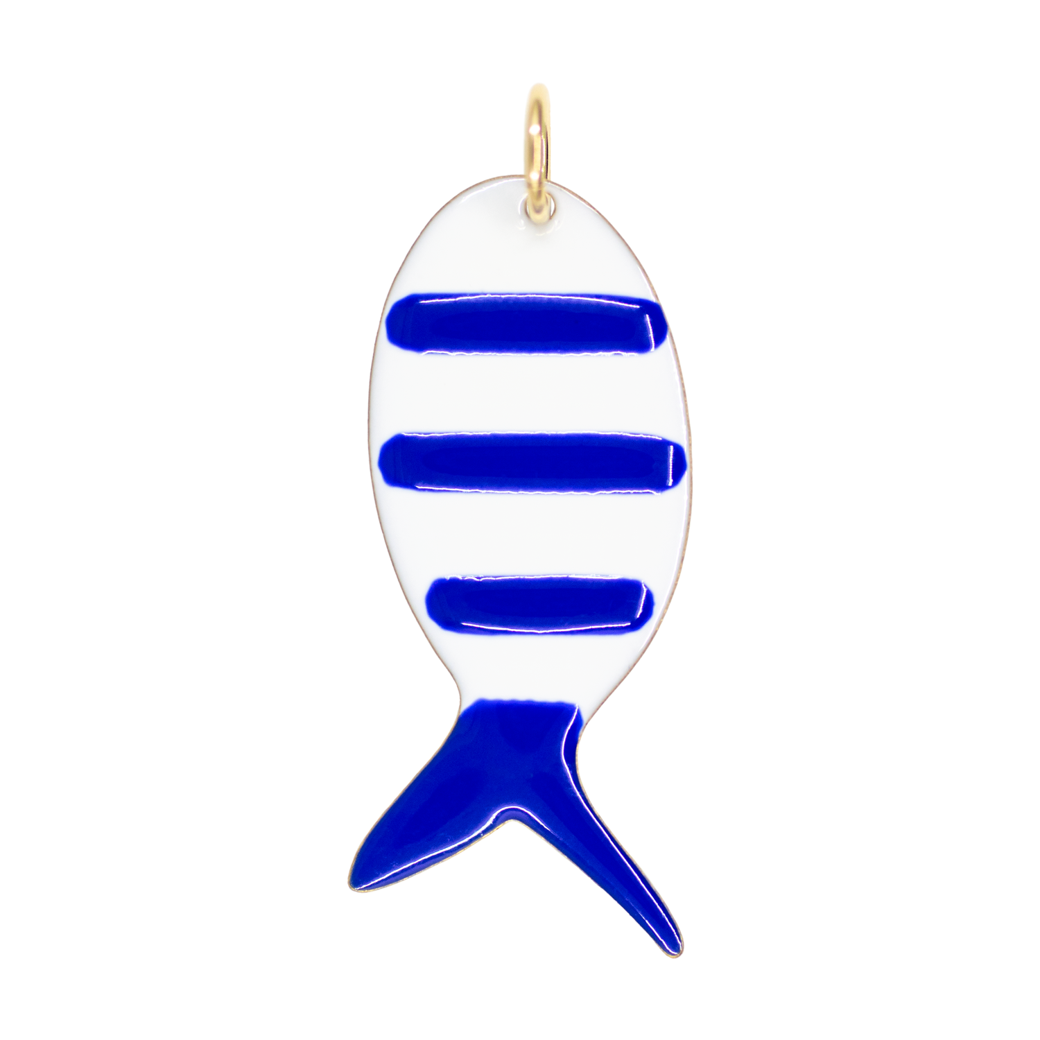 Blue Striped Reef Fish Charm