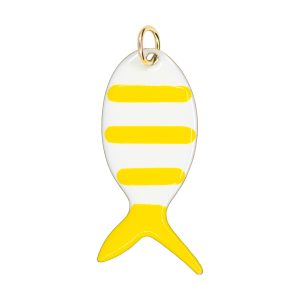 Yellow Striped Reef Fish Charm