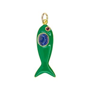 Green Fish Charm