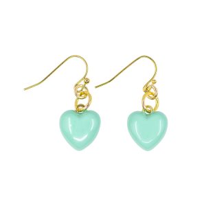 Puffy Heart Charm Earrings