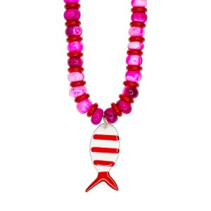 Striped Reef Fish Necklace