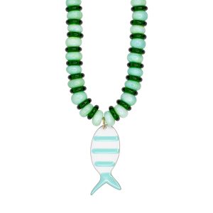 Striped Reef Fish Necklace