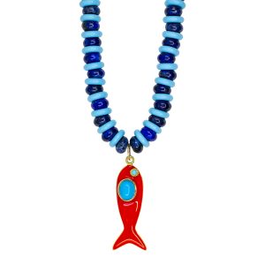 Striped Fish Necklace