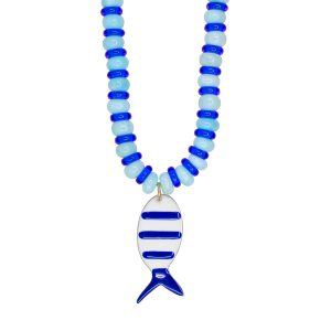 Striped Reef Fish Necklace
