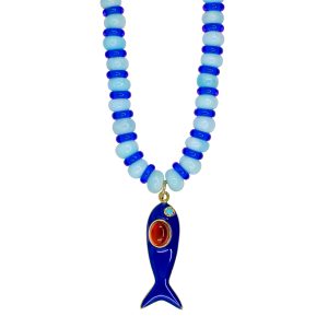 Striped Fish Necklace